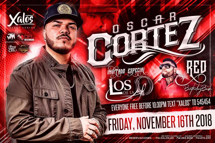 OSCAR CORTEZ EN CONCIERTO EN ANAHEIM Xalos
